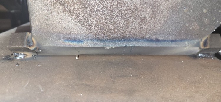 Weld support root opening